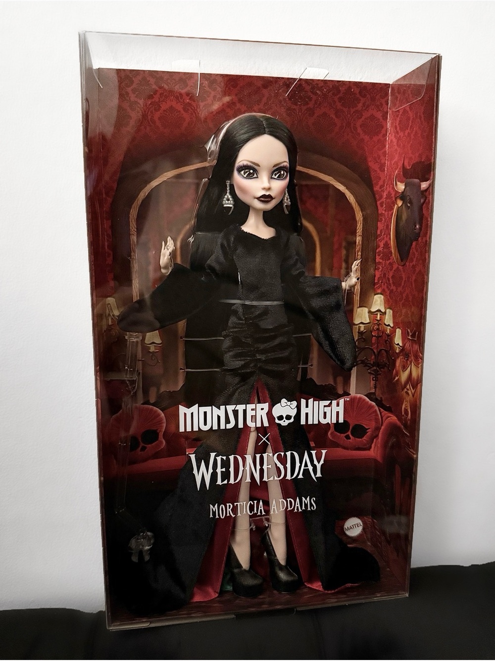 NIB Monster High x Wednesday "Morticia Addams" Collectible Doll